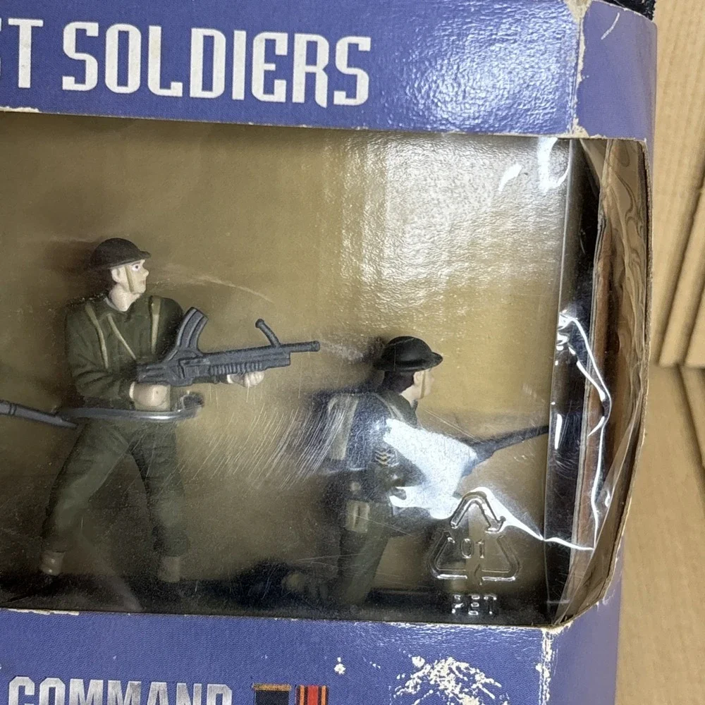 Vintage Blue Box Elite Command Biecast Soldiers British Soldier Collector Series